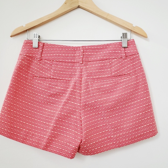 ANN TAYLOR LOFT TEXTURED COTTON BERMUDA SHORTS - Picture 6 of 7